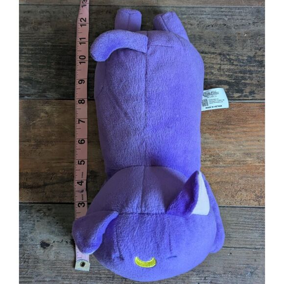 Sailor Moon Luna Purple Cat Plush Toy Laying Down 12" Clever Idiots Anime Manga - Picture 5 of 6